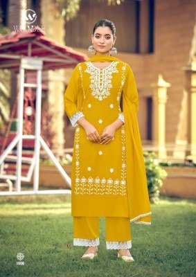 Woodee White Lotus Vol 3 Liva Rayon Kurti Palazzo Set with Nazneen Dupatta (S–3XL) Fancy Palazzo suit catalogue