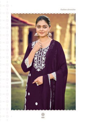 Woodee White Lotus Vol 3 Liva Rayon Kurti Palazzo Set with Nazneen Dupatta (S–3XL) Fancy Palazzo suit catalogue