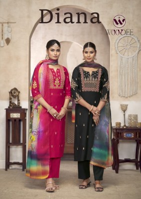 Woodee by Diana premium quality fancy readymade suit catalogue at amaviexpo Amavi