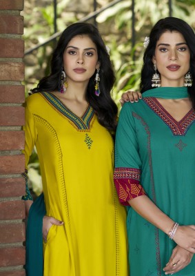 Woodee by Tamanna Premium Quality reyon top bottom and dupatta catalogue with affordable rate readymade suit catalogs