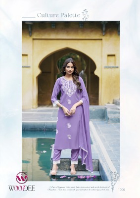 Woodee by White Lotus Premium quality top bottom with dupatta catalogue at low rate readymade suit catalogs