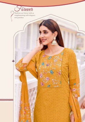 Wooglee Kashmira Premium Cotton Shifli Suit Kurti Pant  Handwork And Organza Printed Dupatta Wholesale kurtis catalogs