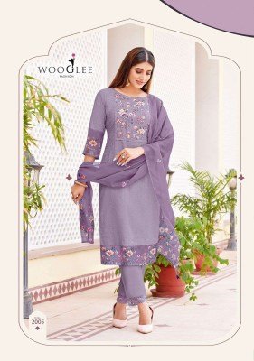 Wooglee Kashmira Premium Cotton Shifli Suit Kurti Pant  Handwork And Organza Printed Dupatta Wholesale kurtis catalogs