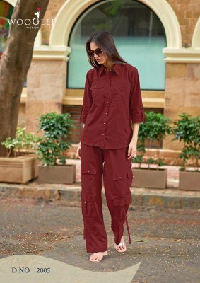 Wooglee Runway Dhabu Cotton Kurti Pant Set (M–XXL) co ord set catalogs