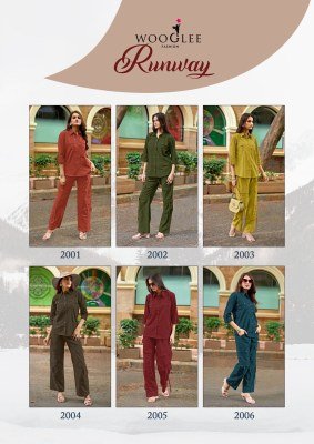 Wooglee Runway Dhabu Cotton Kurti Pant Set (M–XXL) co ord set catalogs