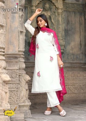 Wooglee Saugaat Premium Viscose Weaving Kurti Pant Set with Thread And Handwork Chanderi Dupatta Wholesale kurtis catalogs