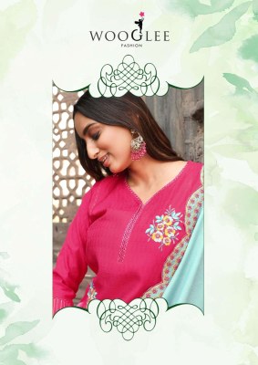 Wooglee Saugaat Premium Viscose Weaving Kurti Pant Set with Thread And Handwork Chanderi Dupatta Wholesale kurtis catalogs