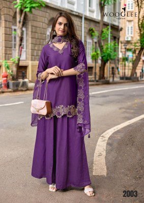 Wooglee Shabnam Vol 4 Gajji Silk Kurti with Hand Thread Work And Organza Dupatta Wholesale kurtis catalogs