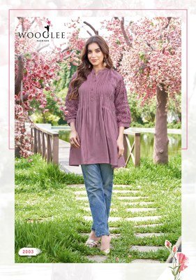 Wooglee Trendy Touch Rayon Slub Kurti with Thread and Handwork western wear catalogs