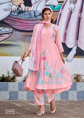 Wooglee Varnika Kurti Pant with Dupatta Set kurti pant with dupatta Catalogs