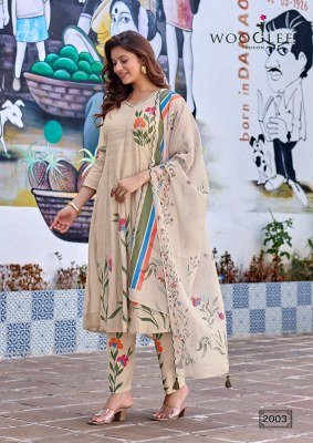 Wooglee Varnika Kurti Pant with Dupatta Set kurti pant with dupatta Catalogs