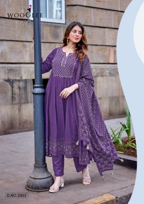 Wooglee Vastral Rayon Print Kurti Pant with Dupatta Set kurti pant with dupatta Catalogs