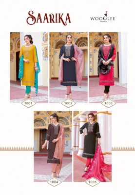 Wooglee by Saarika fancy embroidered readymade suit catalogue at low rate readymade suit catalogs