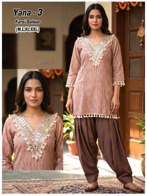 YANA 2-Piece Modal Top with Roman Farsi Salwar Set 