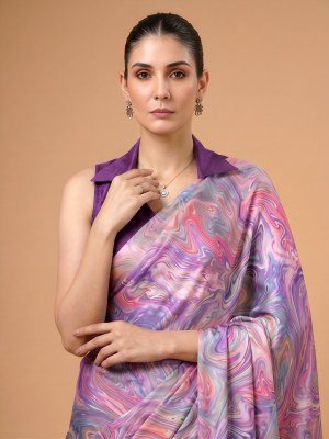 YNF7002 Satin Silk Printed Saree with Unstitched Blouse sarees catalogs