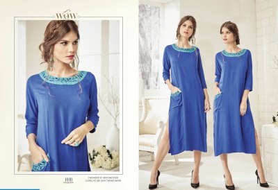 Yaazoo Ruhi Wholesale Ready Made Kurtis Reyon Tunic Western Fabrics Wholesale kurtis catalogs