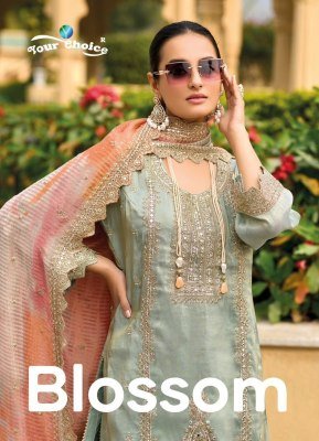 Your Choice Festival Blossom Jacquard Weaving Designer Suit with Inner Santoon Bottom And Dupatta Wholesale pakistani suit catalogs