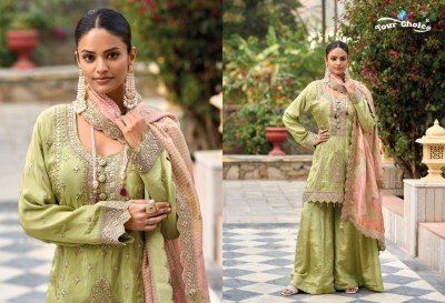 Your Choice Festival Blossom Jacquard Weaving Designer Suit with Inner Santoon Bottom And Dupatta Wholesale pakistani suit catalogs