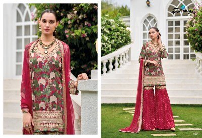 Your Choice Ginni 5 Designer Girls Sharara Set Heavy Chinon with Soft Organza Dupatta Wholesale  kurtis catalogs