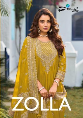 Your Choice Zolla Collection Heavy Chinon Ready Made Suit 