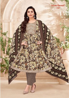 Zaara vol 3 by Shree ganesh fancy nayra cut neck work flared kurti pant and dupatta catalogue at amaviexpo Shree Ganesh