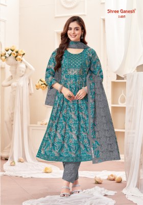 Zaara vol 4 by Shree Ganesh Exclusive Nyra Cut Sequence Embroidered Kurti pant and dupatta collection readymade suit catalogs