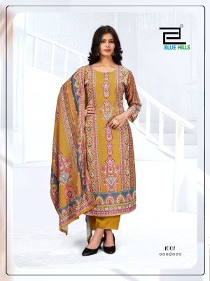 Zainab by Blue Hills Exclusive Digital Printed Hand work Readymade suit catalogue at affordable rate readymade suit catalogs
