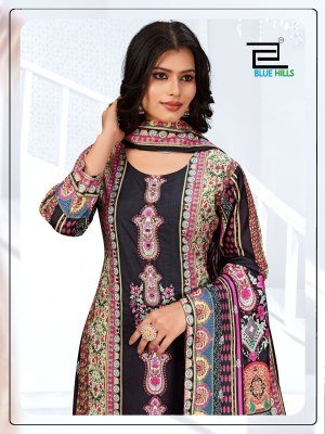 Zainab by Blue Hills Exclusive Digital Printed Hand work Readymade suit catalogue at affordable rate readymade suit catalogs