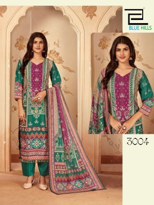 Zainab vol 3 by Blue hills Designer handwork top bottom with dupatta catalogue at affordable rate readymade suit catalogs
