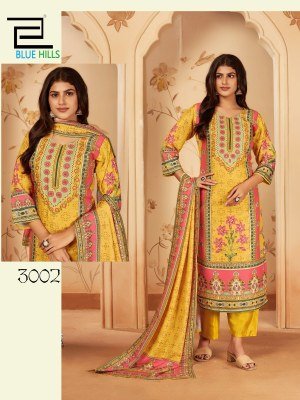 Zainab vol 3 by Blue hills Designer handwork top bottom with dupatta catalogue at affordable rate readymade suit catalogs