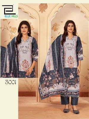 Zainab vol 3 by Blue hills Designer handwork top bottom with dupatta catalogue at affordable rate readymade suit catalogs