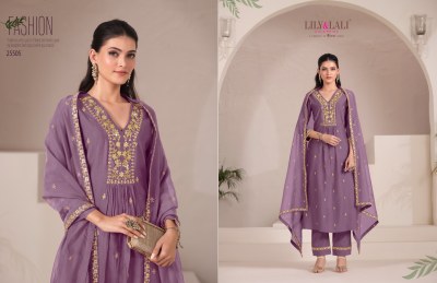 Zari by Lily and Lali Handwork Embroidered kurti pant with dupatta catalogue at affordable rate readymade suit catalogs