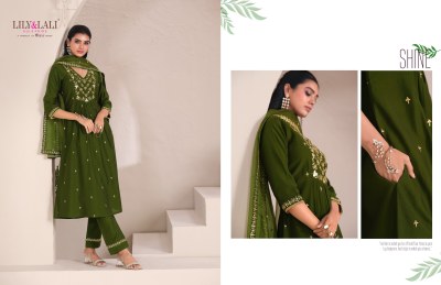 Zari by Lily and Lali Handwork Embroidered kurti pant with dupatta catalogue at affordable rate readymade suit catalogs
