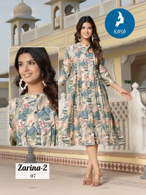 Zarina 2 by Kaya Chanderi foil printed Anarkali suit catalogue at amavi expo kurtis catalogs