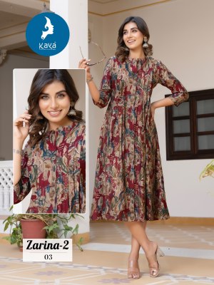 Zarina 2 by Kaya Chanderi foil printed Anarkali suit catalogue at amavi expo kurtis catalogs