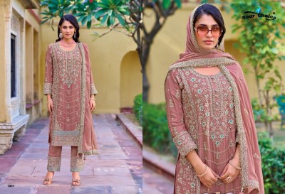 Zarina by Your choice Heavy Chinon Free size embroidered readymade suit collection at affordable rate readymade suit catalogs