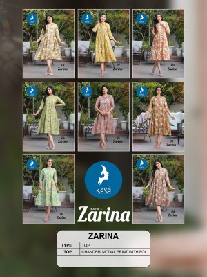 Zarina by kaya best designer anarkali kurti catalogue at low rate kurtis catalogs