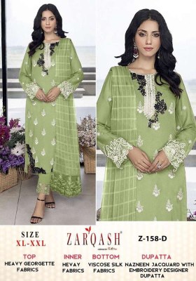Zarqash New Design no Z 158  Heavy georgette Readymade Pakistani Suits Catalogue wholesaler  Amavi