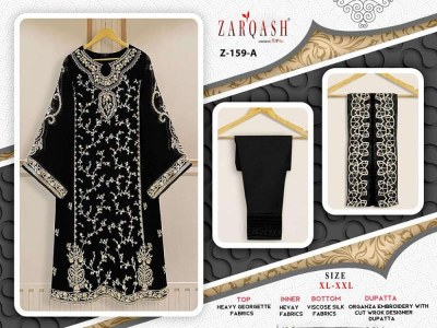 Zarqash New Design no Z 159 Heavy georgette Readymade Pakistani Suits Catalogue wholesaler  readymade suit catalogs