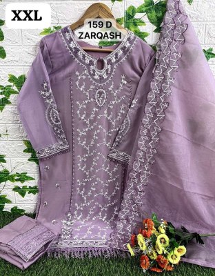 Zarqash New Design no Z 159 Heavy georgette Readymade Pakistani Suits Catalogue wholesaler  readymade suit catalogs