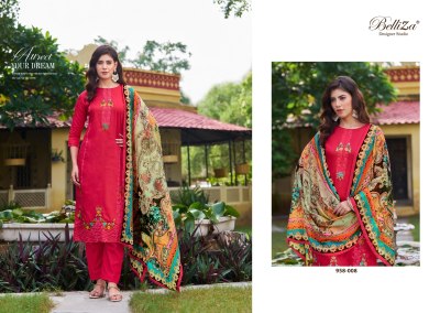 Zarqash by Belliza pure heavy jam designer unstitched dress material catalogue at affordable rate salwar kameez catalogs