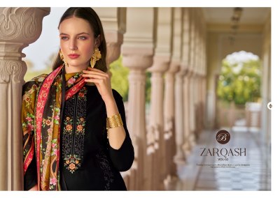 Zarqash vol 2 by Belliza Pure HEavy Jam designer embroidered dress material collectopn at low price salwar kameez catalogs