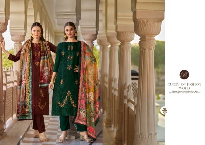 Zarqash vol 2 by Belliza Pure HEavy Jam designer embroidered dress material collectopn at low price salwar kameez catalogs