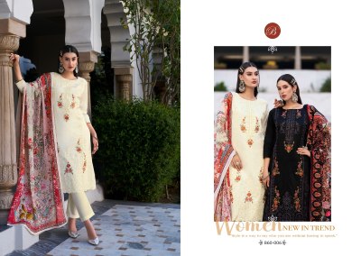 Zarqash vol 6 by Belliza Pure Heavy jam embroidered kurti pant with dupatta collection in low rate kurti pant with dupatta Catalogs