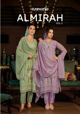 Zaveri Almirah Vol 2 Soft Organza Embroidered Salwar Suit Designer Pakistani Suit Wholesale 