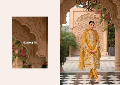 Zaveri Anaya 4 Designer Ensemble Embroidered Organza Top  Heavy Silk Bottom And Embroidered Organza Dupatta Wholesale kurtis catalogs