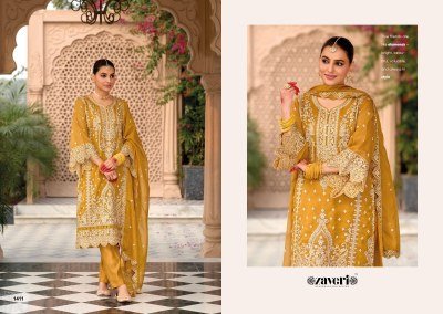 Zaveri Anaya 4 Designer Ensemble Embroidered Organza Top  Heavy Silk Bottom And Embroidered Organza Dupatta Wholesale kurtis catalogs