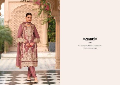 Zaveri Anaya 4 Designer Ensemble Embroidered Organza Top  Heavy Silk Bottom And Embroidered Organza Dupatta Wholesale kurtis catalogs