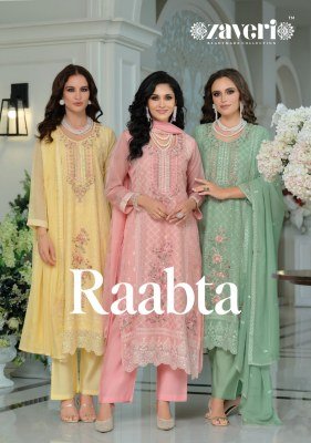 Zaveri Raabta Designer Organza Embroidery Top with Silk Bottom And Organza Dupatta Wholesale kurtis catalogs