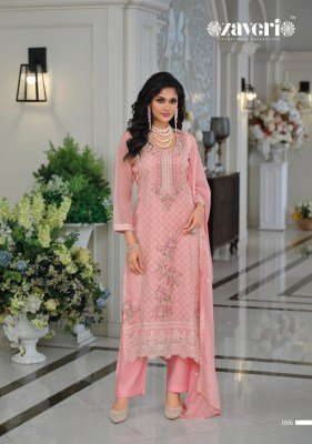 Zaveri Raabta Designer Organza Embroidery Top with Silk Bottom And Organza Dupatta Wholesale kurtis catalogs